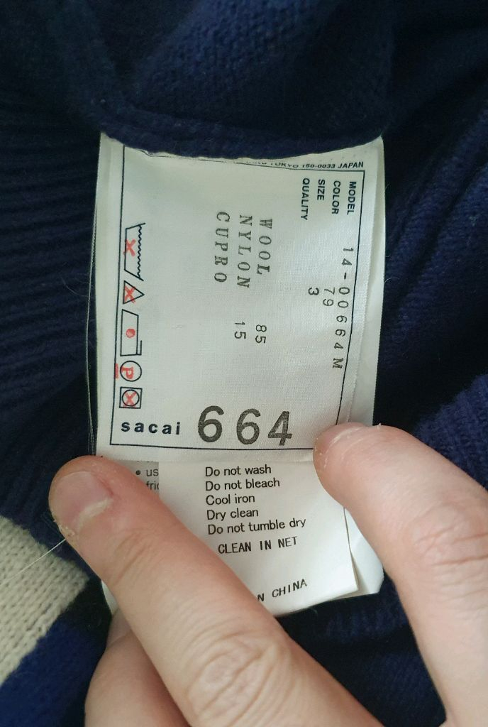 착샷* SACAI 정품 사카이 니트 오버핏 가디건)10--7