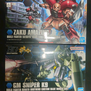 HG 빌드 건담 미개봉 2종 팝니다 짐 스나이퍼 자쿠