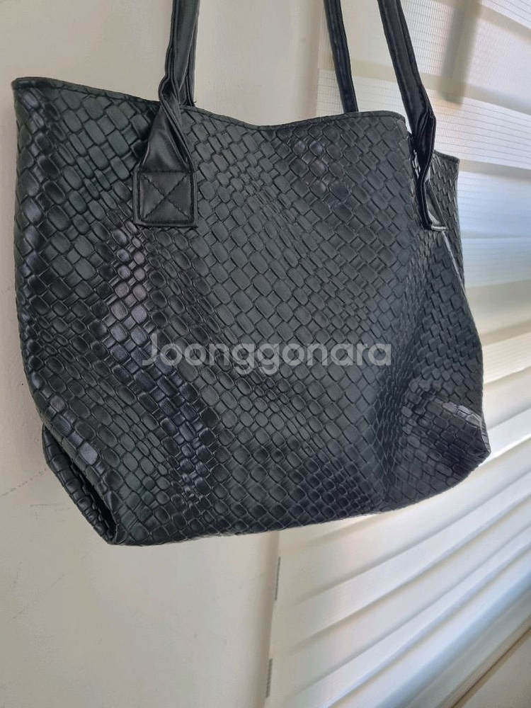 블랙인조피혁. 큰가방 새거--1