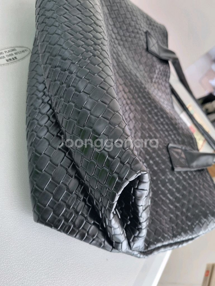 블랙인조피혁. 큰가방 새거--3