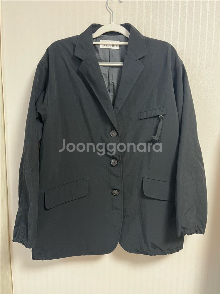 바이민 자켓 블랙 택포--0