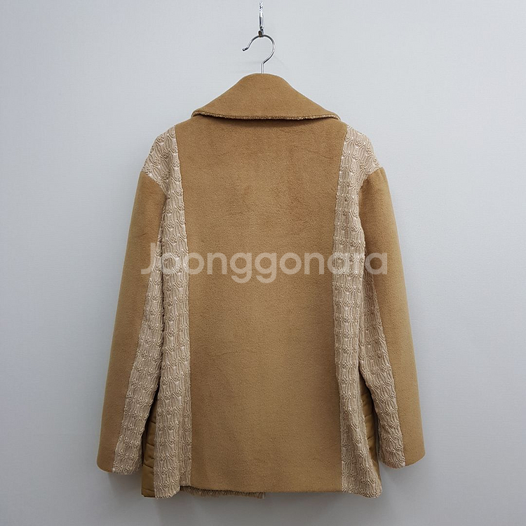 미쏘니Missoni 울 앙고라 혼방 카멜 코트 M사이즈--3