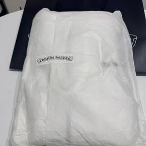크롬하츠 스크롤로고 후드집업 화이트 새상품 L