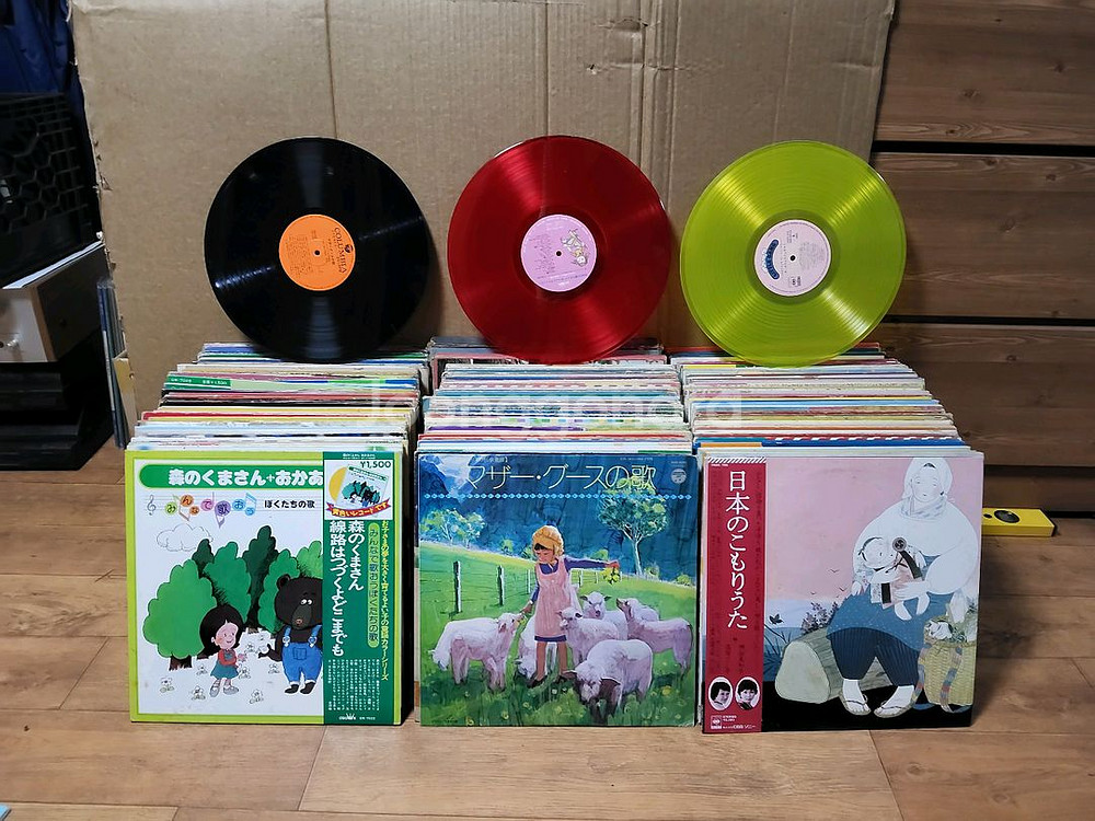일본동요 음반 LP 200장 (5 오디오 앰프 스피커--0