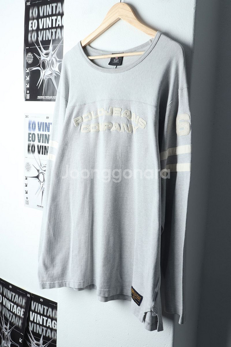 (L-XL) 폴로 랄프로렌 맨투맨 티셔츠 그레이--0