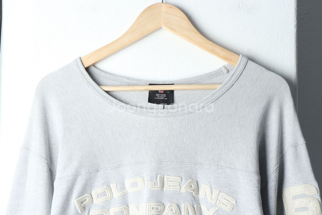 (L-XL) 폴로 랄프로렌 맨투맨 티셔츠 그레이--2