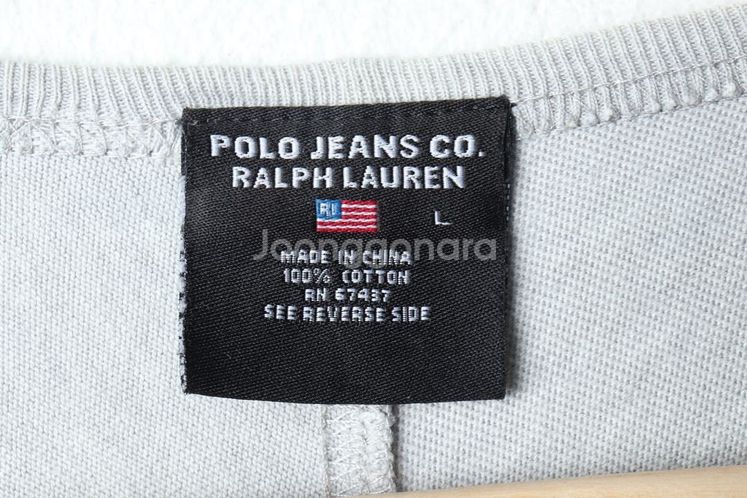 (L-XL) 폴로 랄프로렌 맨투맨 티셔츠 그레이--5