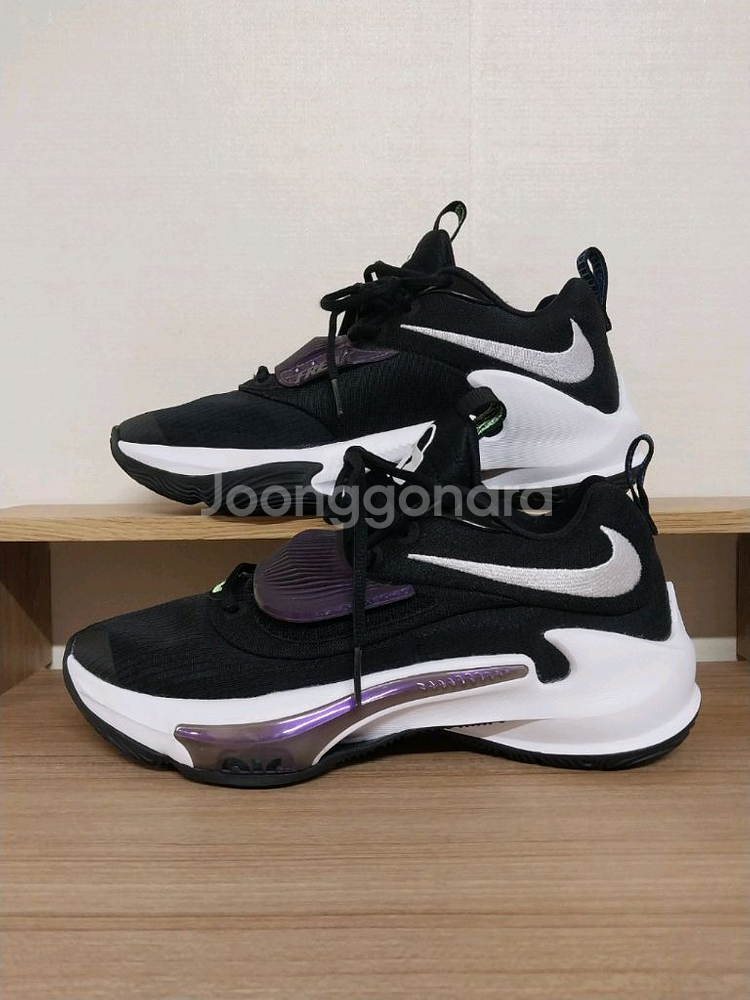 남성 나이키 줌 프릭3 검흰 농구화, 운동화 (250)--3