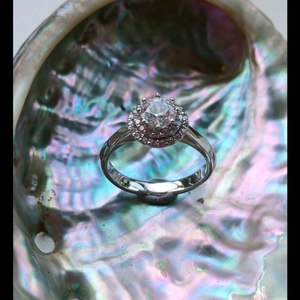 14k 5부 큐빅 반지 ~12호