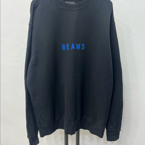 정품) 빔즈 BEAMS 블랙 맨투맨 티셔츠 M