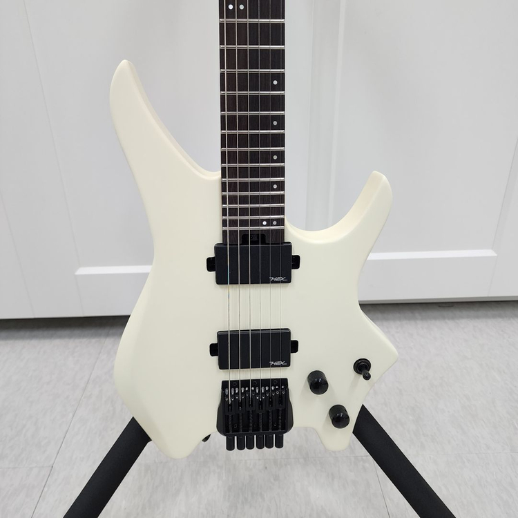 헥스 헤드리스 일렉기타 N400 아이보리--2