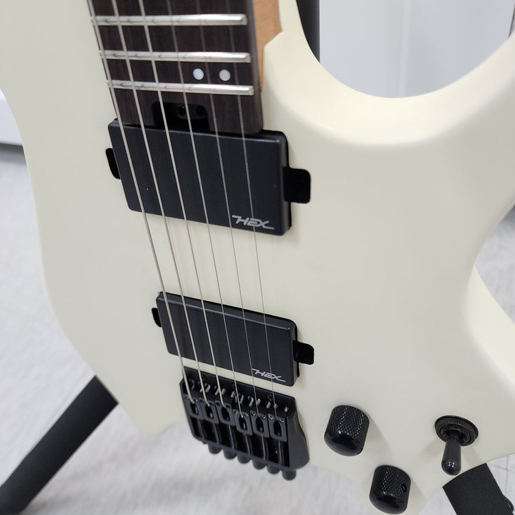 헥스 헤드리스 일렉기타 N400 아이보리--4