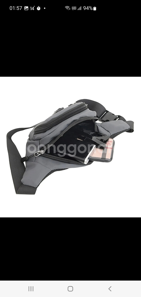 허리 힙색 아웃도어 허리가방 등산 낚시 캠핑 크로스백--3