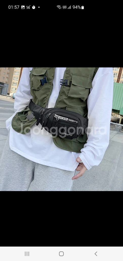 허리 힙색 아웃도어 허리가방 등산 낚시 캠핑 크로스백--5