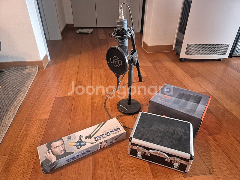 인프라소닉 UFO 콘덴서 마이크+스탠드+팝필터--0