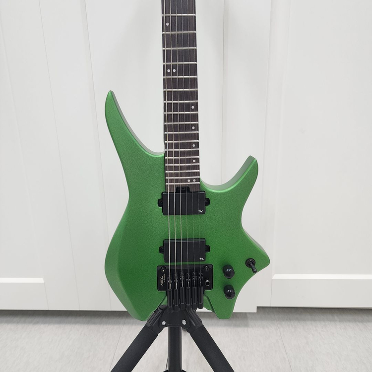 헥스 헤드리드 일렉기타 N500 메탈그린--2