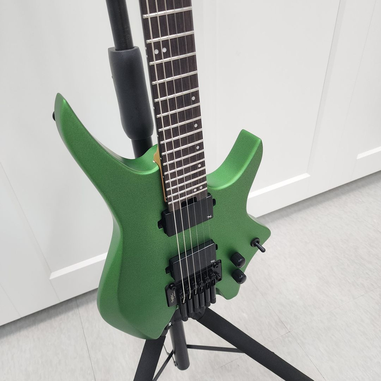 헥스 헤드리드 일렉기타 N500 메탈그린--5