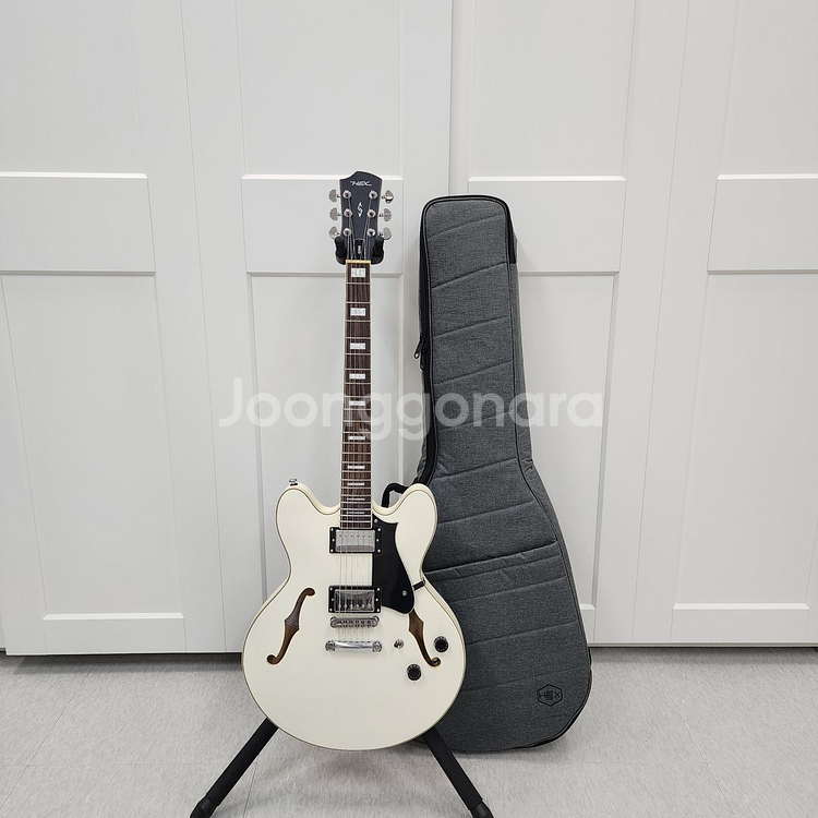 헥스 세미할로우 일렉기타 Q300 아이보리--0