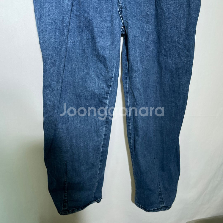 30인치)비슬로우 슬로우보이 중청 와이드핏 데님 청바지--2