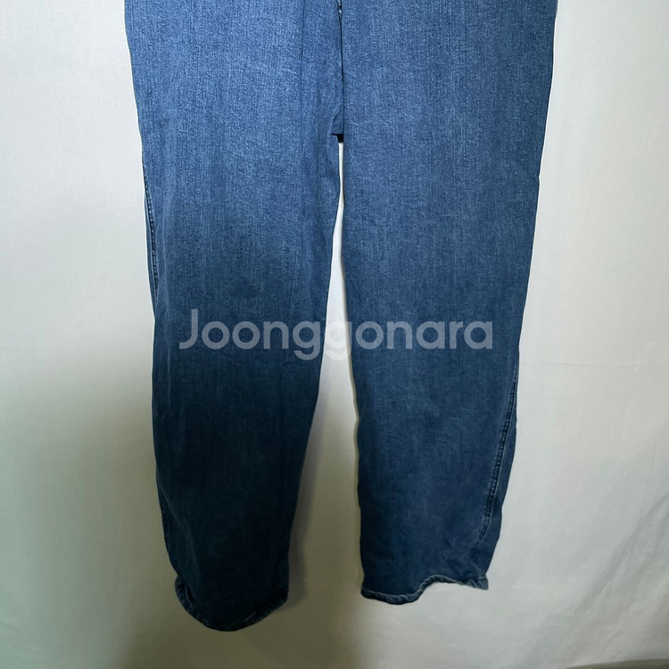 30인치)비슬로우 슬로우보이 중청 와이드핏 데님 청바지--5