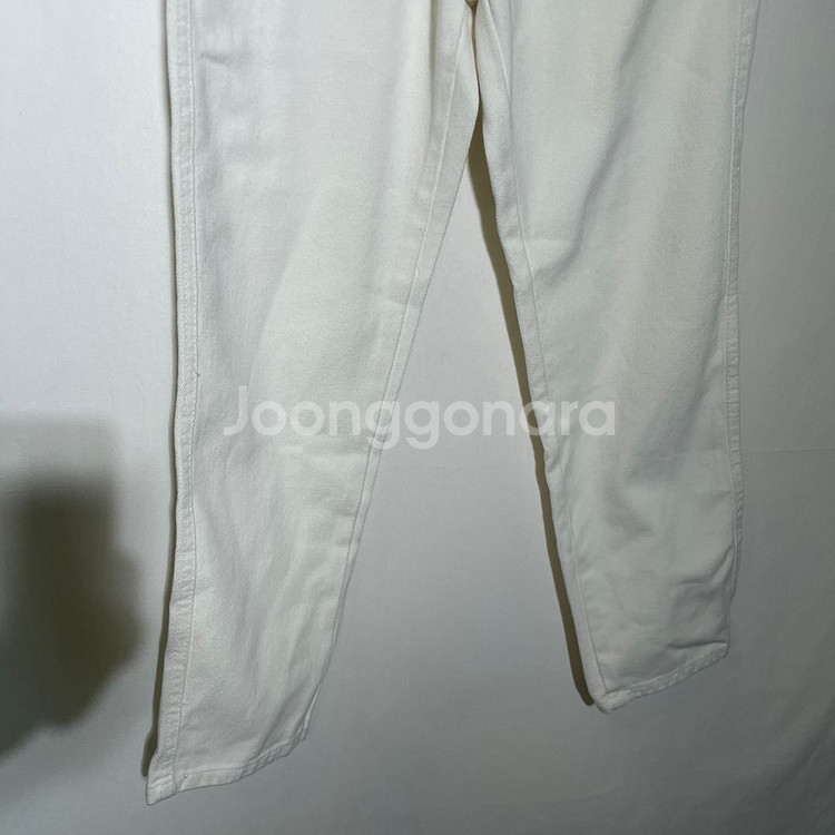 S)여성 테이퍼드 크림진 청바지--2