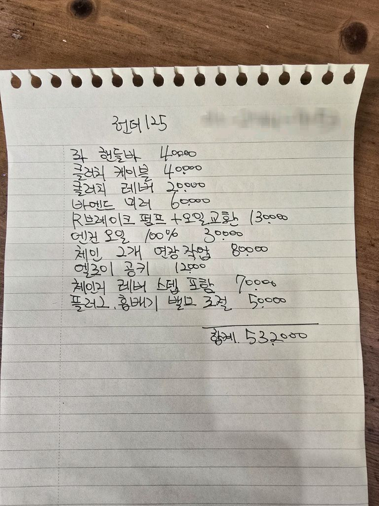 [서울]풀커스텀 엘로이 헌터 125 급처로 판매합니다 이미지