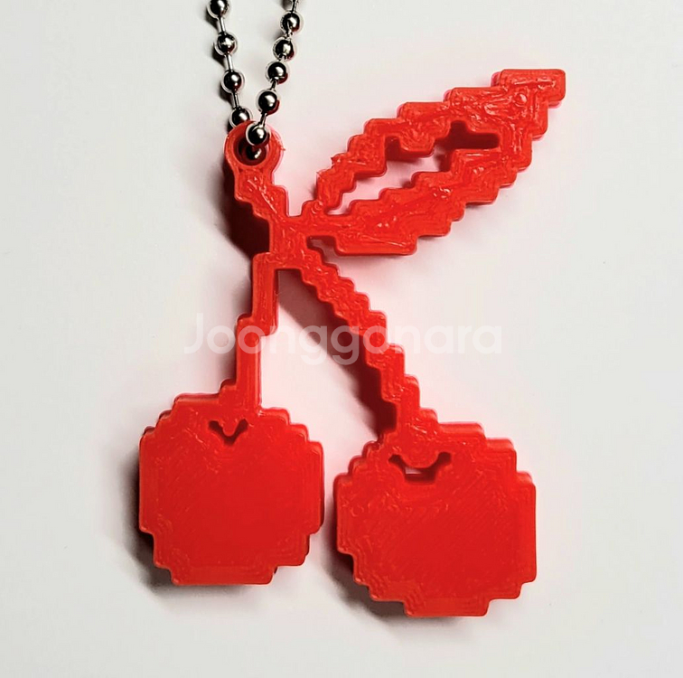 체리 8비트 키링 키체인--0