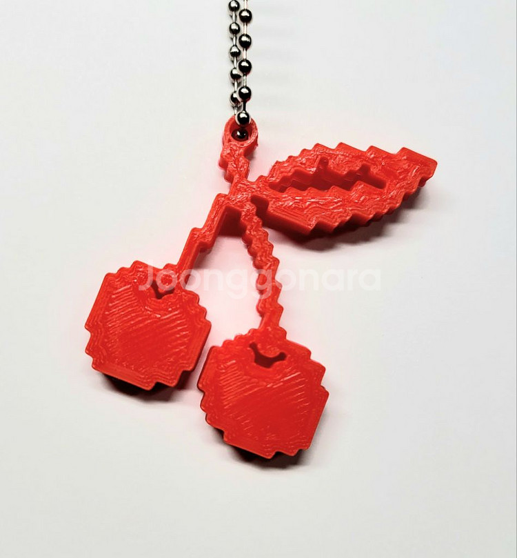 체리 8비트 키링 키체인--4