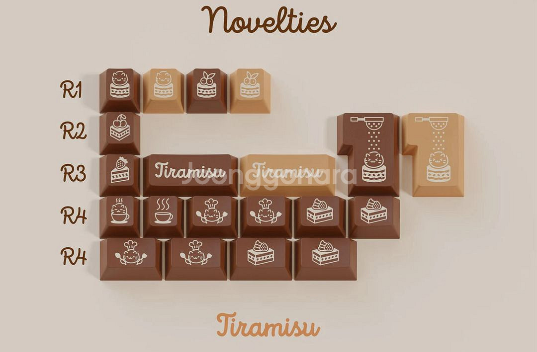 GMK CYL Tiramisu 티라미수 키캡--1