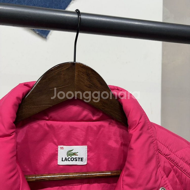 (95) 라코스테 여성 오리털 퀼팅 패딩 자켓--1