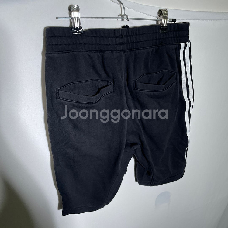 S)아디다스 삼선 스웻 반바지 코튼 츄리닝팬츠--2