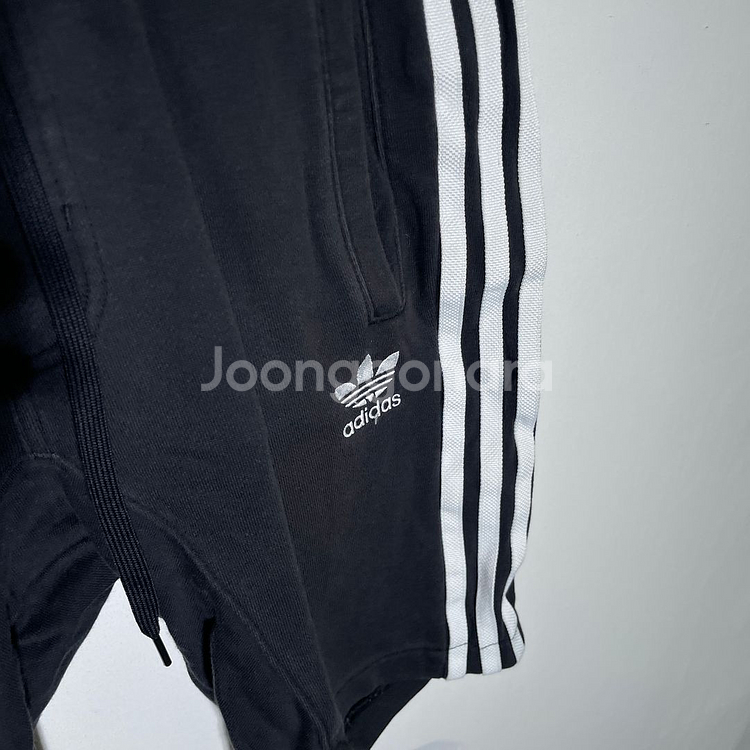 S)아디다스 삼선 스웻 반바지 코튼 츄리닝팬츠--1