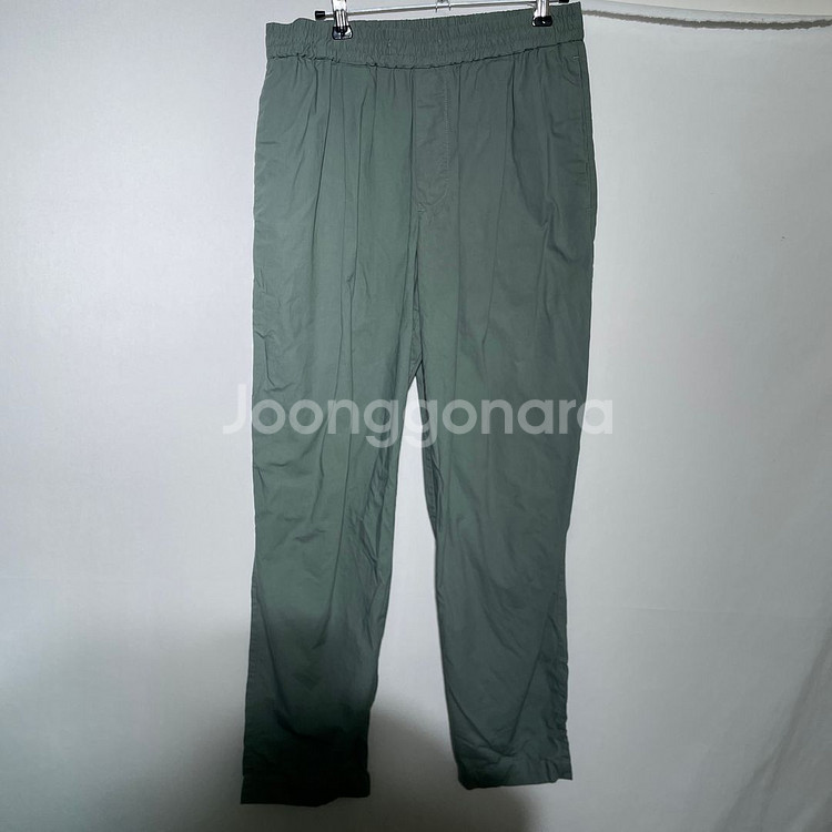 S-M)자라 허리밴딩 면바지--1