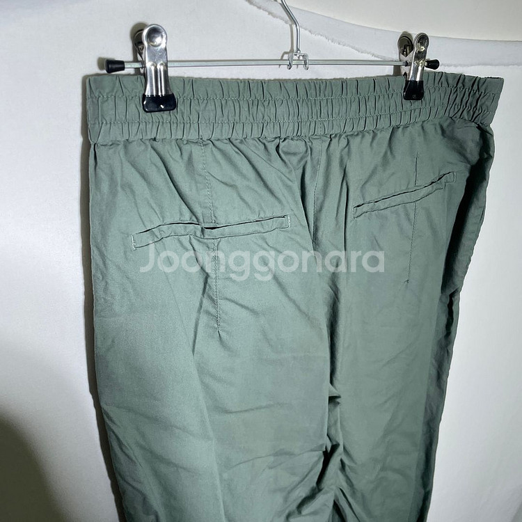 S-M)자라 허리밴딩 면바지--3