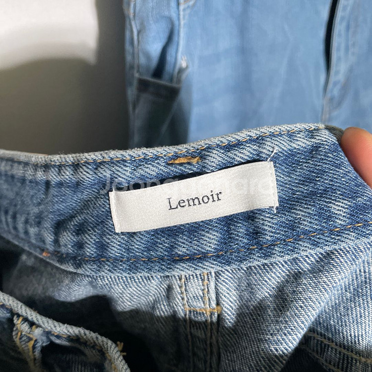 25-26인치)LEMOIR 여성 와이드 데님 청바지--6