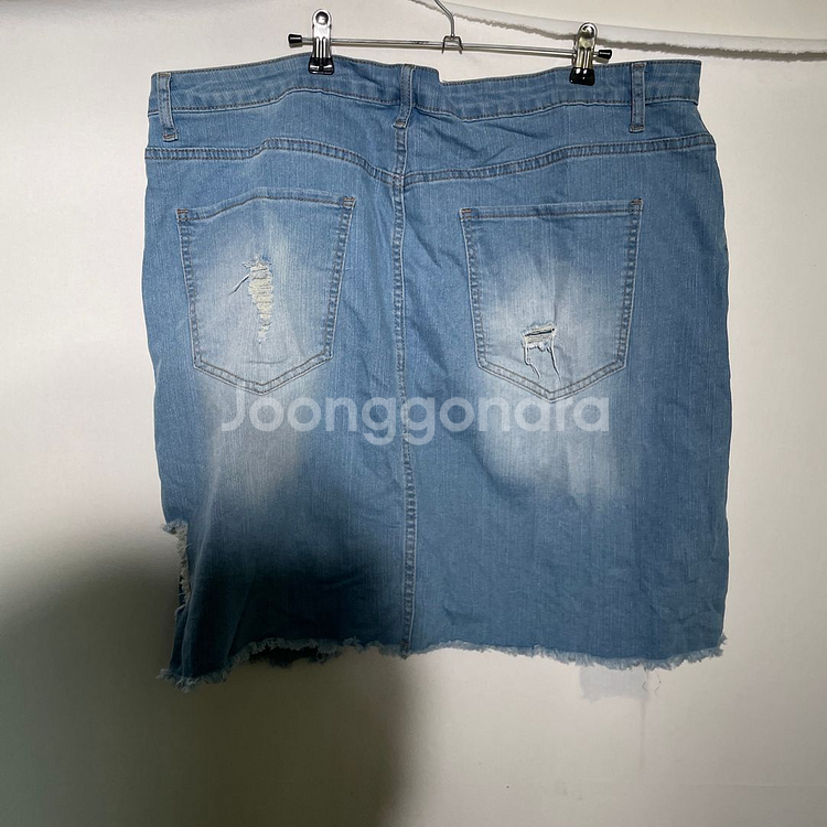 3XL)SHEIN 쉬인 데님 청치마 스커트--2