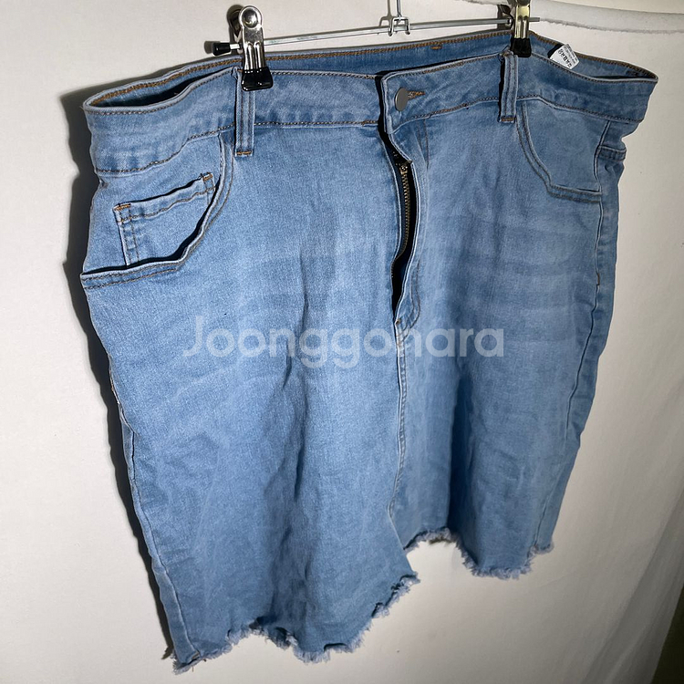 3XL)SHEIN 쉬인 데님 청치마 스커트--4