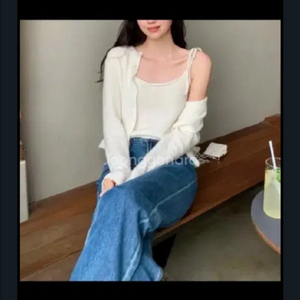 르플레인 모리모헤어 리본뷔스티에 새상품 이미지