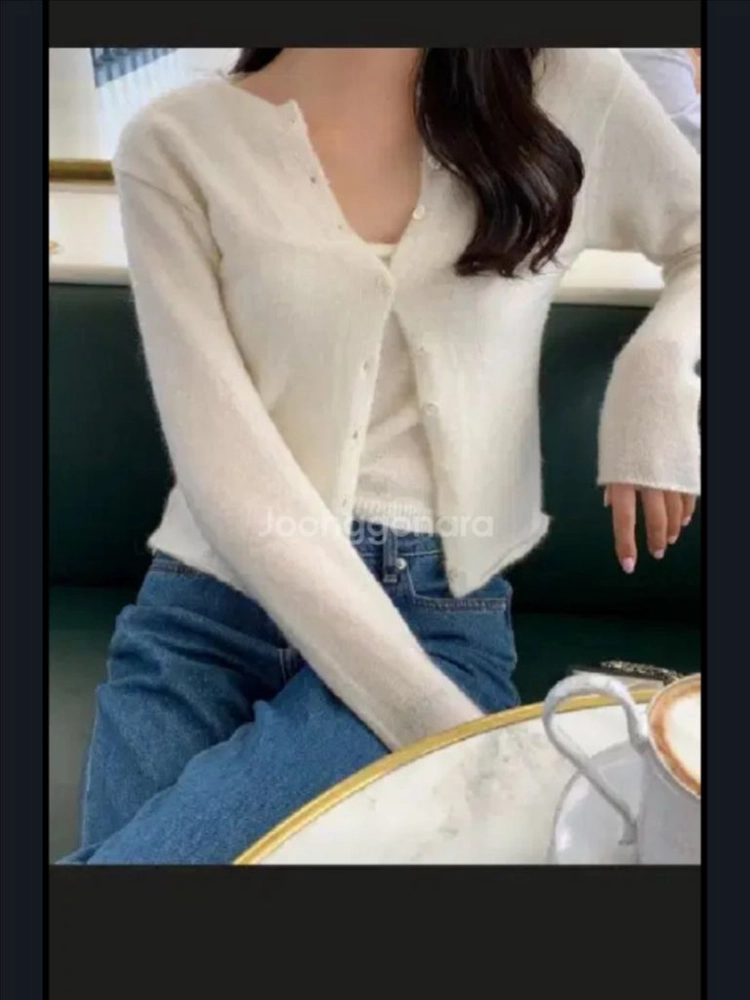 르플레인 모리모헤어 리본뷔스티에 새상품 이미지