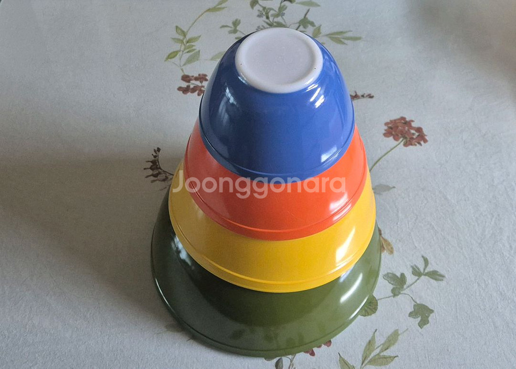 빈티지 파이렉스 컬러볼 4p세트--0