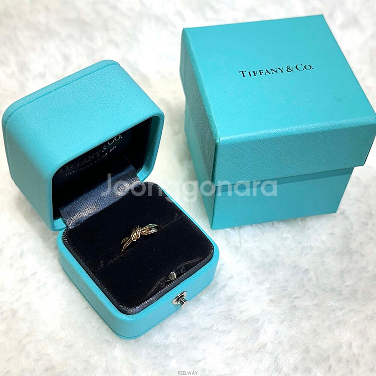 티파니 노트링 18K 로즈골드 반지-H090601--7