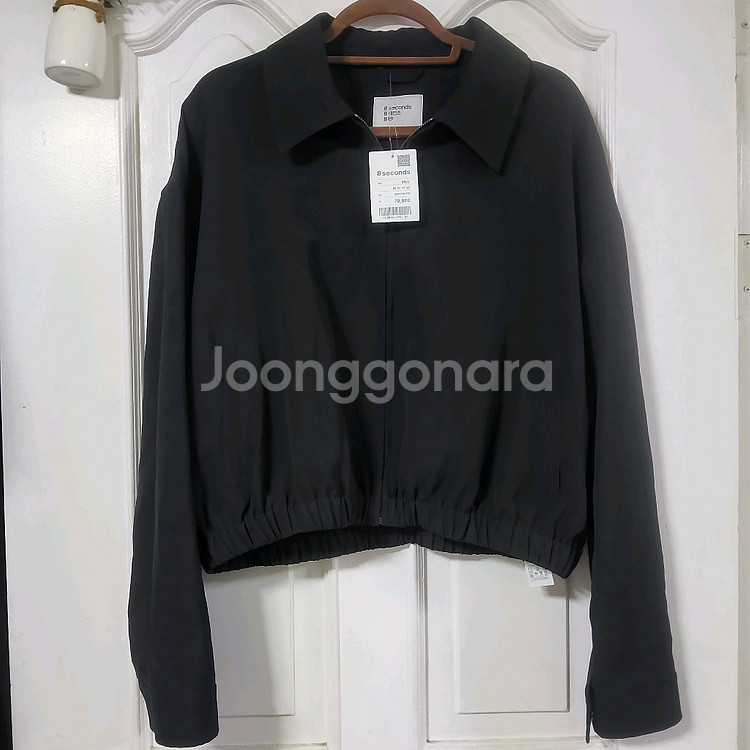 새옷 에잇세컨즈 오버핏 블루종 부클자켓 숏 바람막이--4