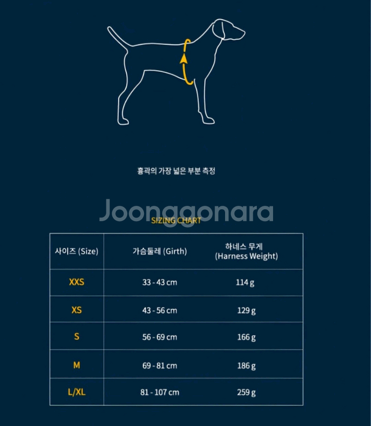 러프웨어 강아지 하네스 S--0