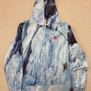 XL 슈프림 x 노스페이스 아이스 클라임 후드 스웨트셔