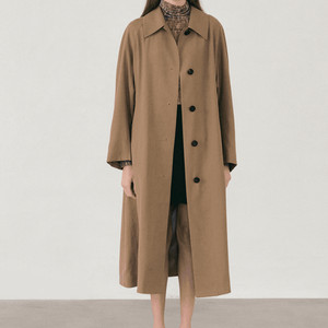 오떼뜨 벨티드 트렌치코트 카키베이지