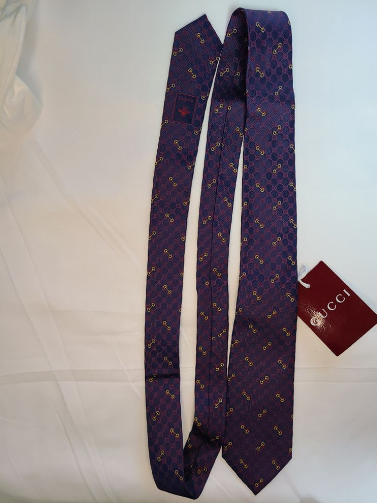 구찌 실크 자카드 넥타이 이미지
