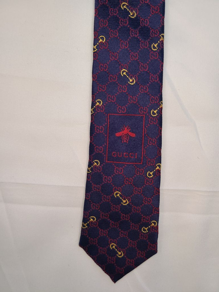 구찌 실크 자카드 넥타이 이미지