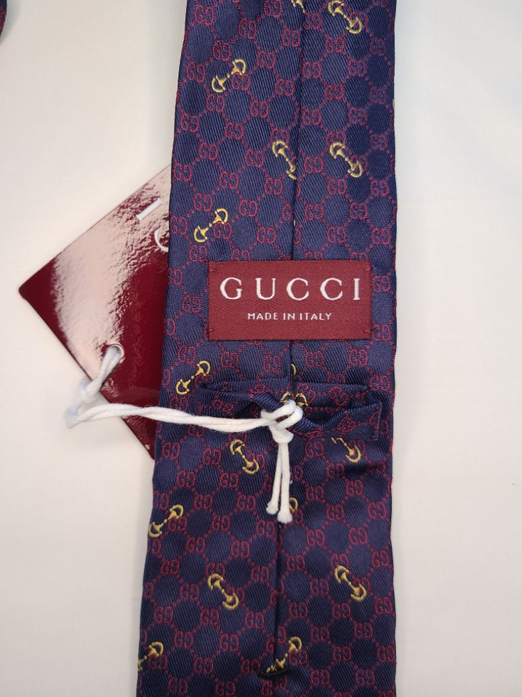 구찌 실크 자카드 넥타이 이미지