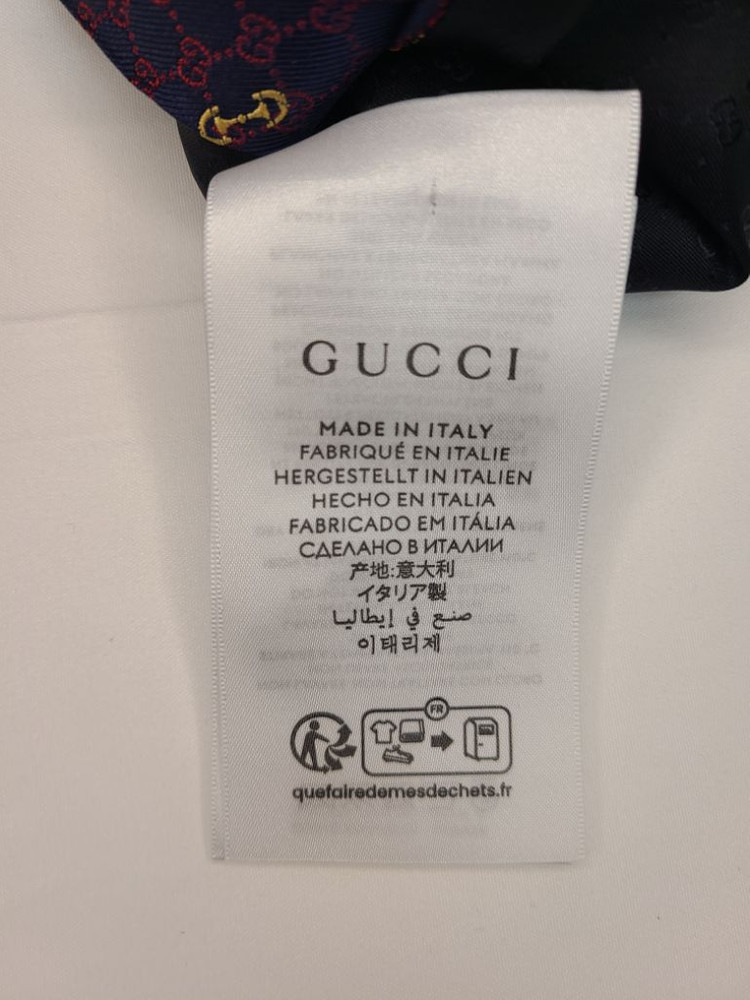 구찌 실크 자카드 넥타이 이미지