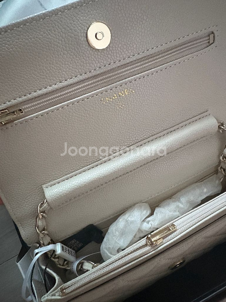 샤넬 woc아이보리 샴페인골드--3